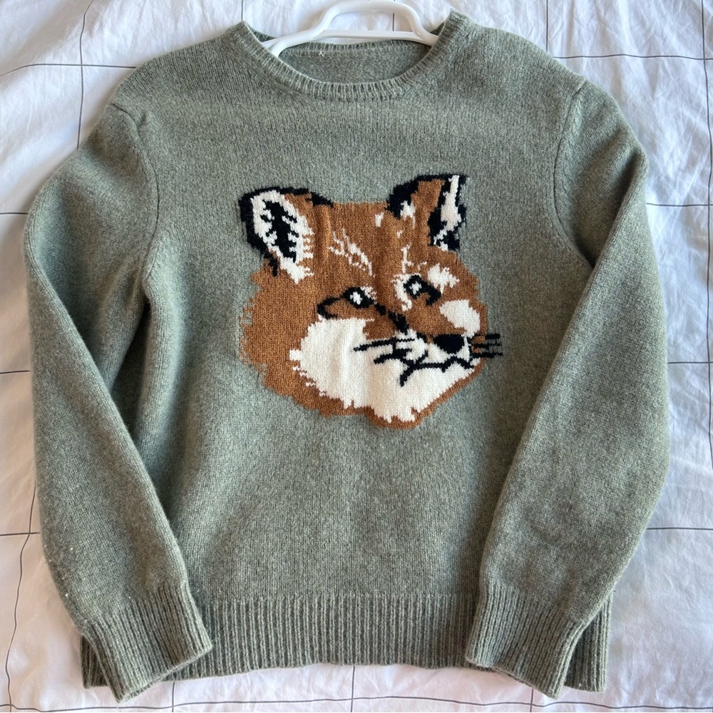 Maison Kitsune Big Fox Head Sweater